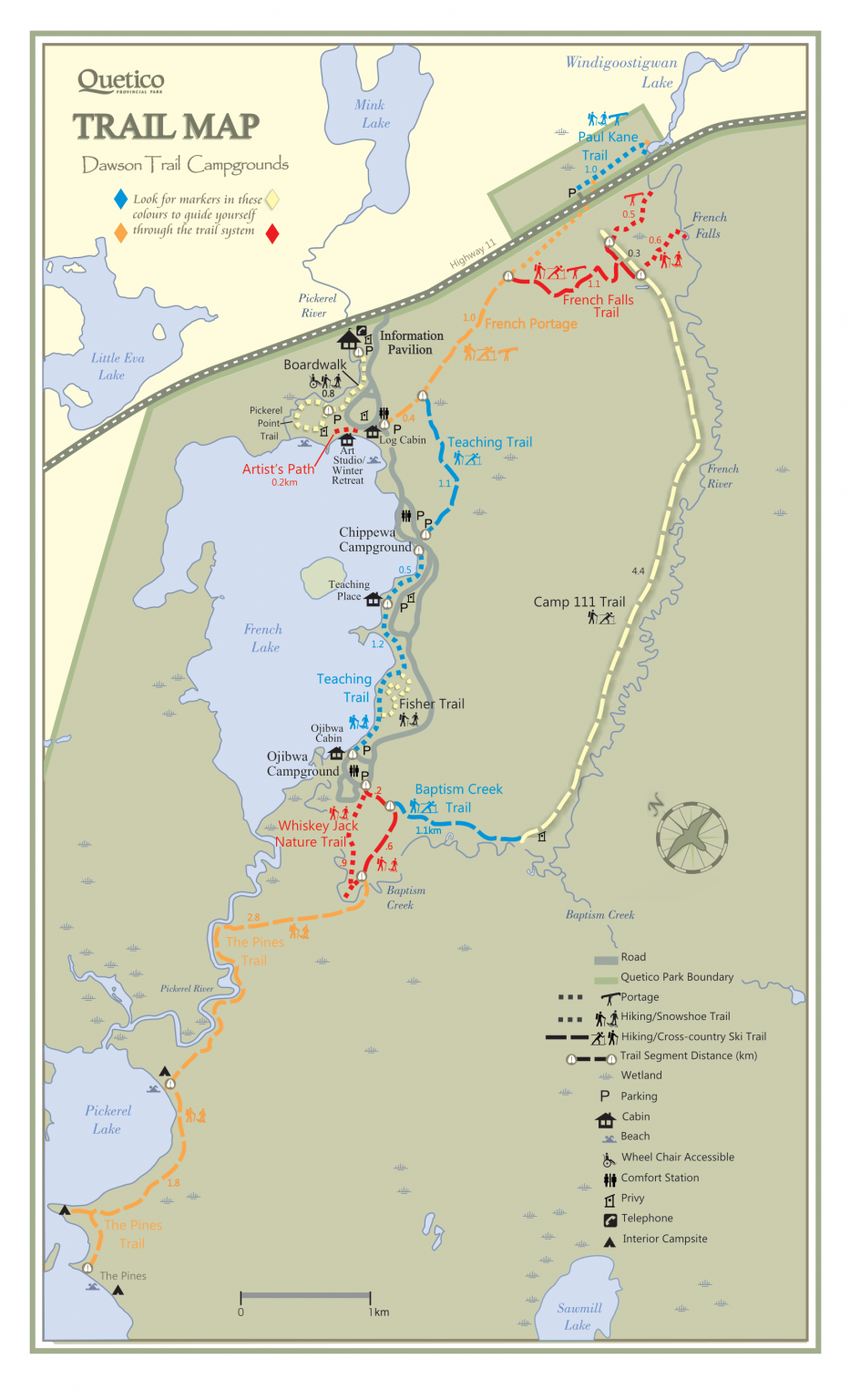 Quetico Provincial Park Atikokan   Quetico Trails Map 1 933x1536 